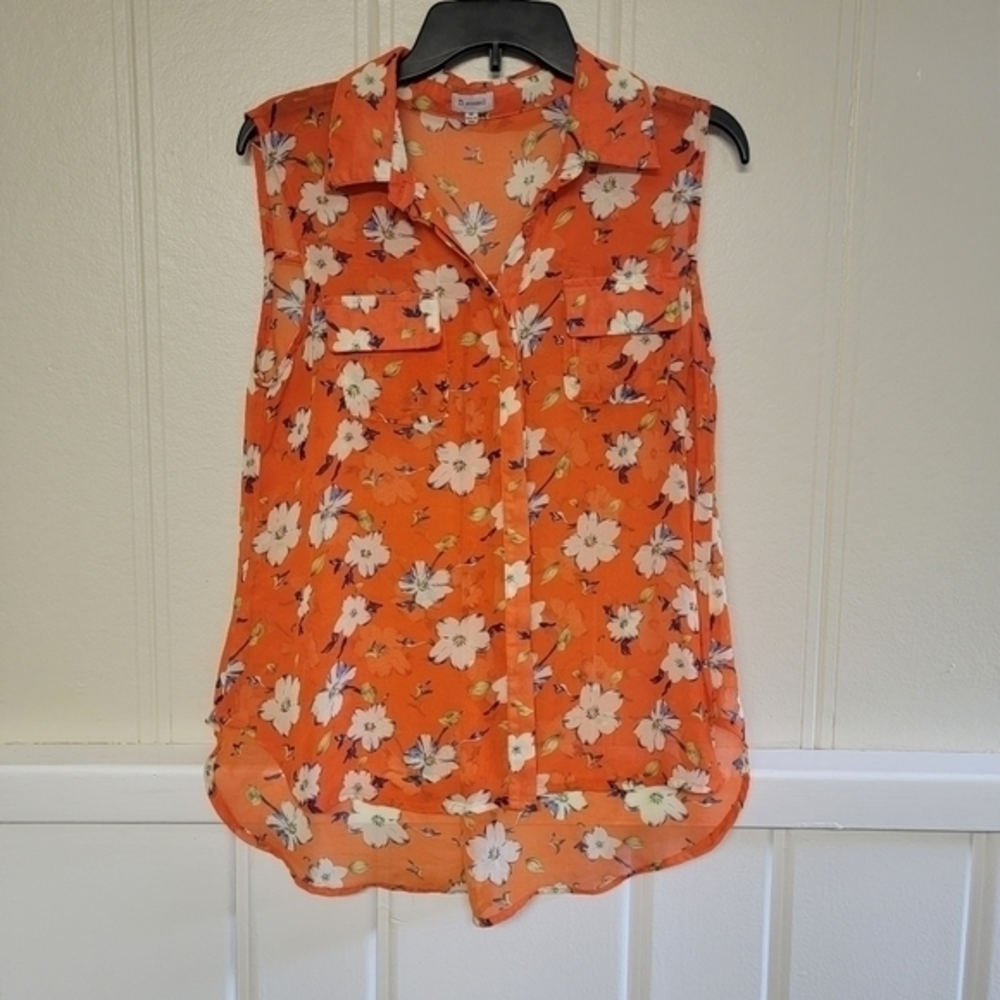 B_envied‎ Sheer Floral Blouse